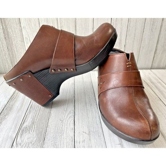 Dansko Womens 37 EU 6.5 US Raina Distressed Brown Leather Bohemian casual/dress. - Picture 8 of 9